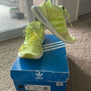Adidas lime green Arkyn shoes